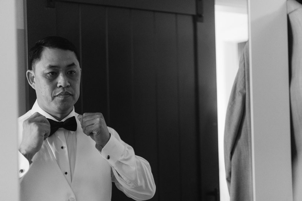 Groom getting ready photos at Estancia La Jolla Hotel & Spa