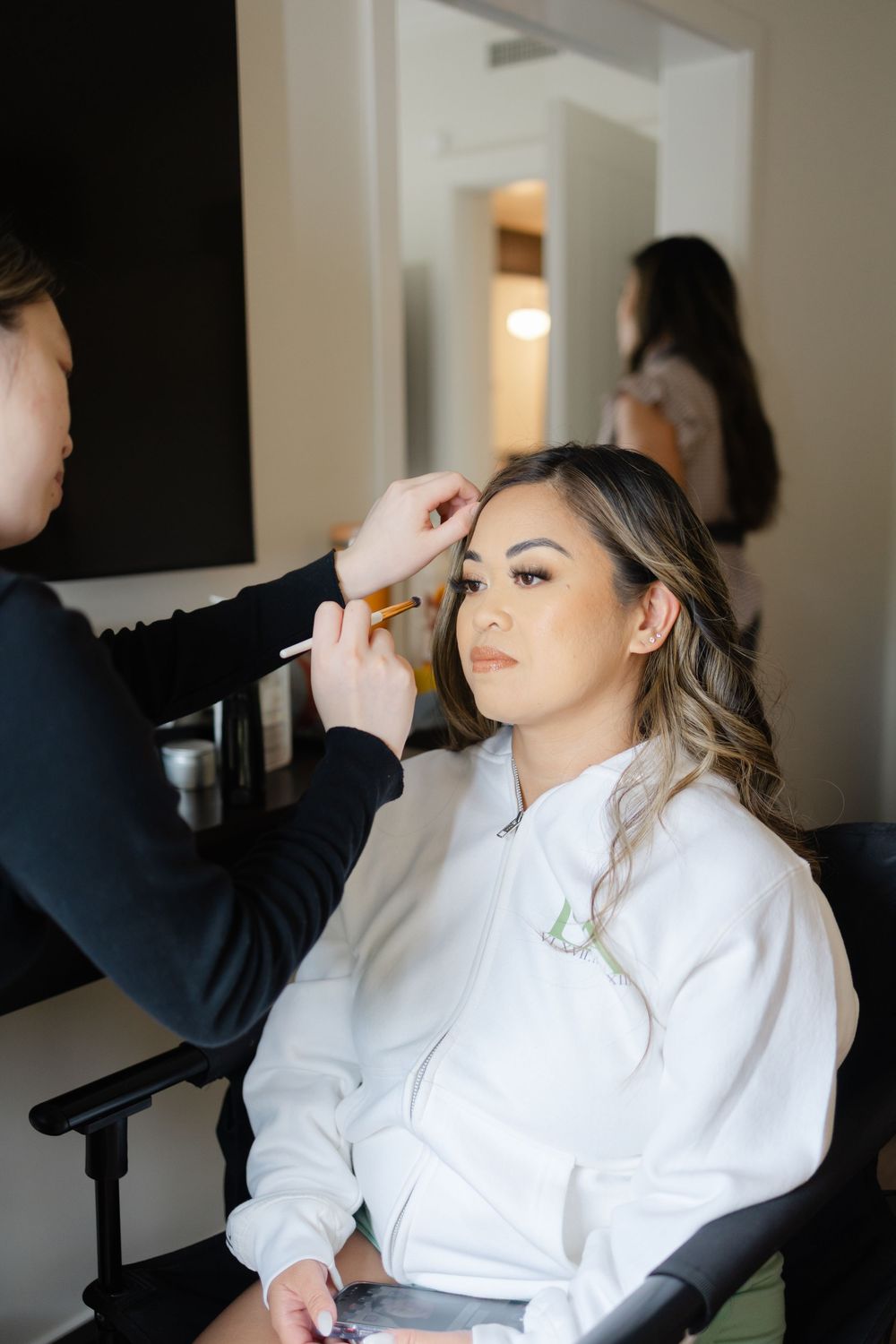 Bride getting ready photos at Estancia La Jolla Hotel & Spa