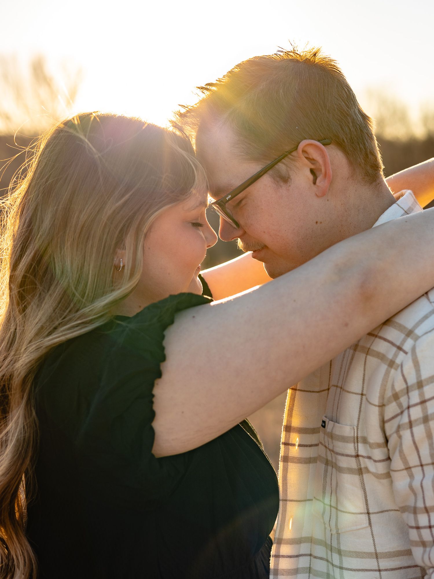 couple photos during golden hour