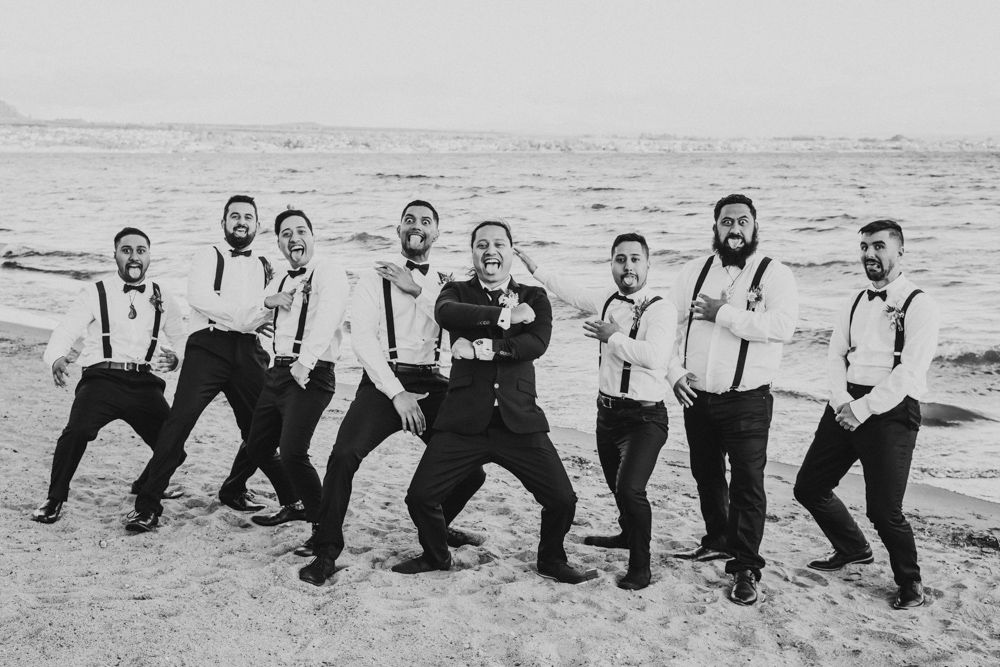 haka, Maori wedding, groomsmen, Tasman wedding, elopement, Nelson photographers, photographer Nelson,  Nelson wedding