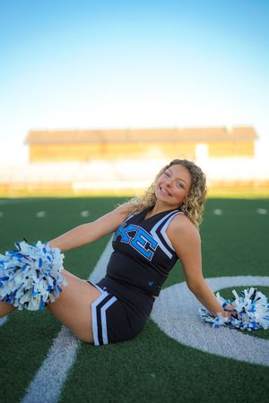 Senior cheerleading session