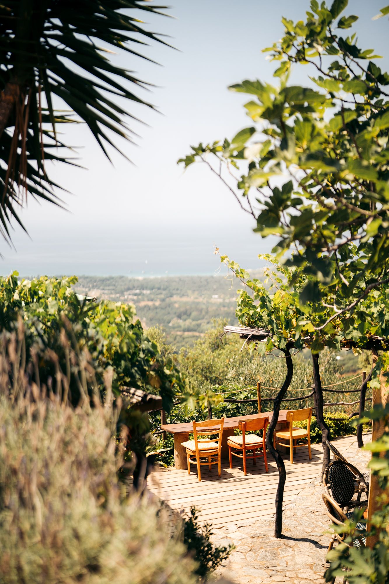 terrasse vue mer île-rousse