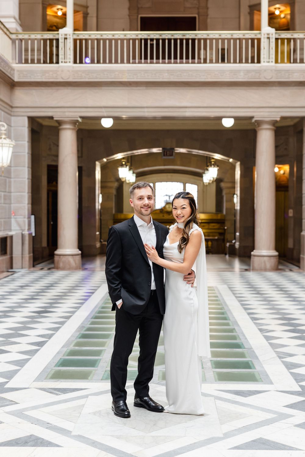 Hartford City Hall engagement session inspiration for newly engaged couples looking for a Connecticut engagement photographer