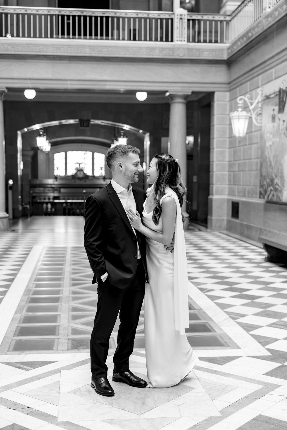 Hartford City Hall engagement session inspiration for newly engaged couples looking for a Connecticut engagement photographer
