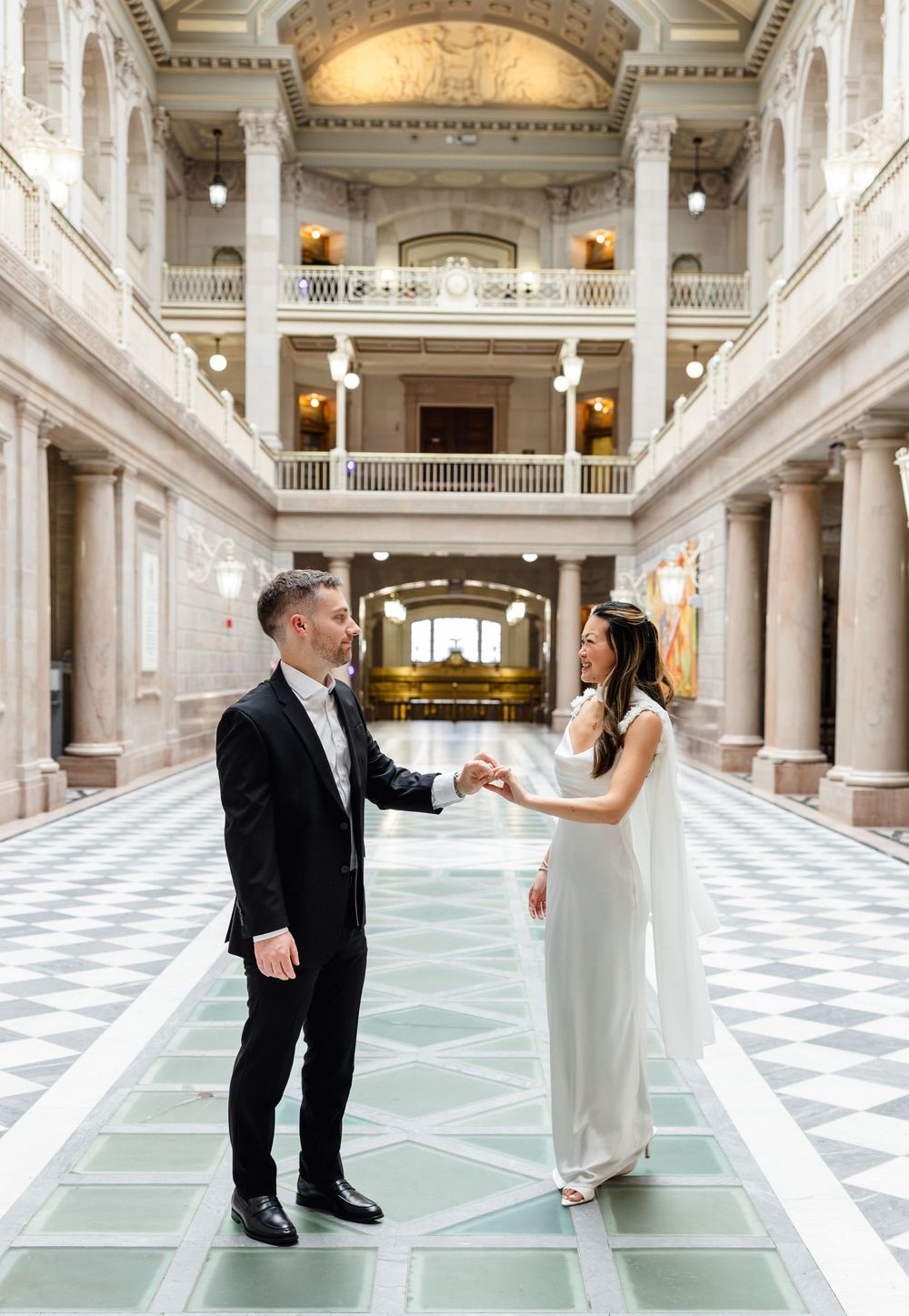 Hartford City Hall engagement session inspiration for newly engaged couples looking for a Connecticut engagement photographer