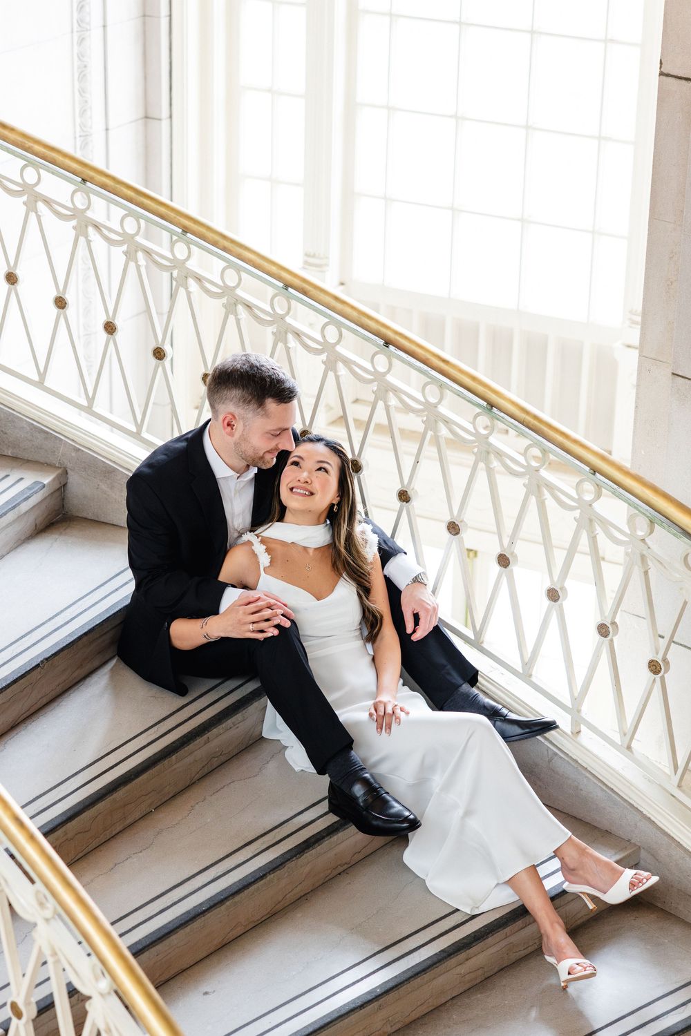 Hartford City Hall engagement session inspiration for newly engaged couples looking for a Connecticut engagement photographer