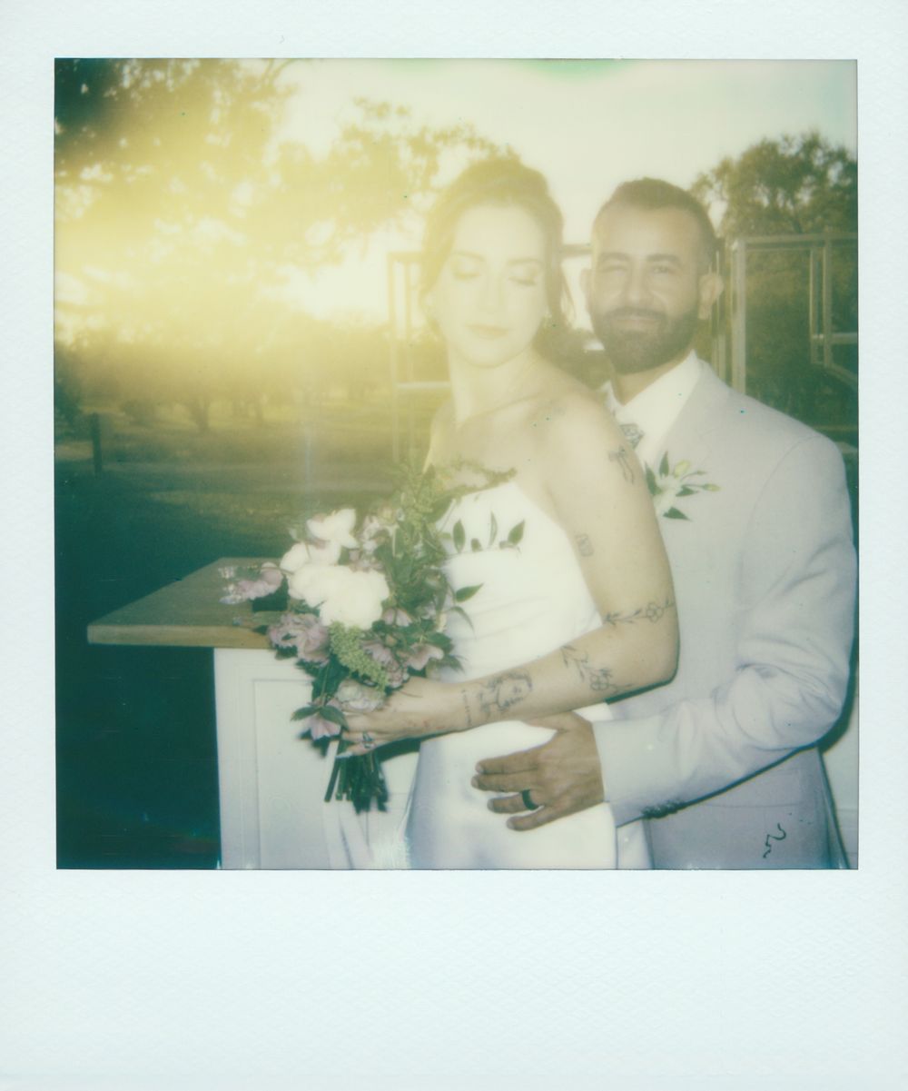 who shoots wedding photography with film & Polaroids in Tampa, Clearwater, St Pete, Naples, Miami, West Palm, and Orlando, Florida