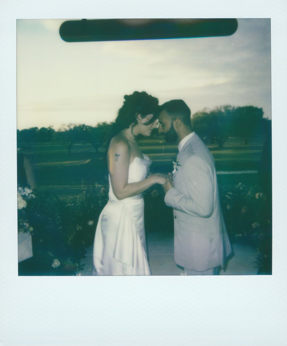 who shoots wedding photography with film & Polaroids in Tampa, Clearwater, St Pete, Naples, Miami, West Palm, and Orlando, Florida