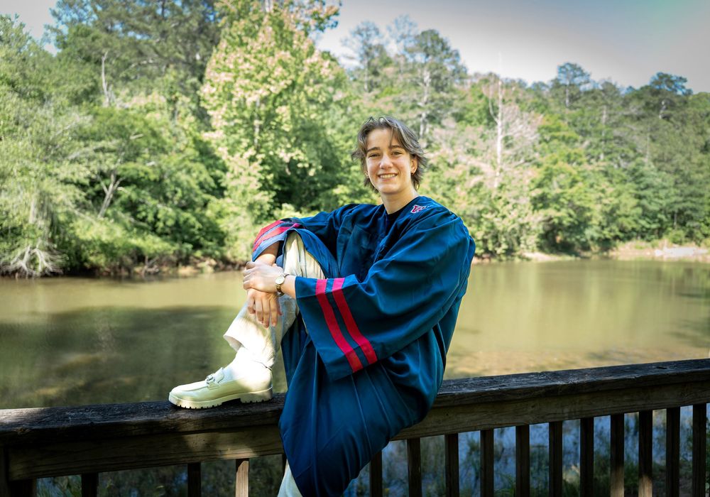 Graduating Senior Portrait session at Olde Rope Mill Park In Woodstock, GA