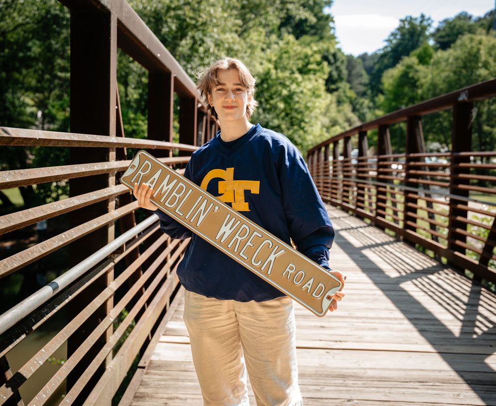 Graduating Senior Portrait session at Olde Rope Mill Park In Woodstock, GA. College Commitment Announcement