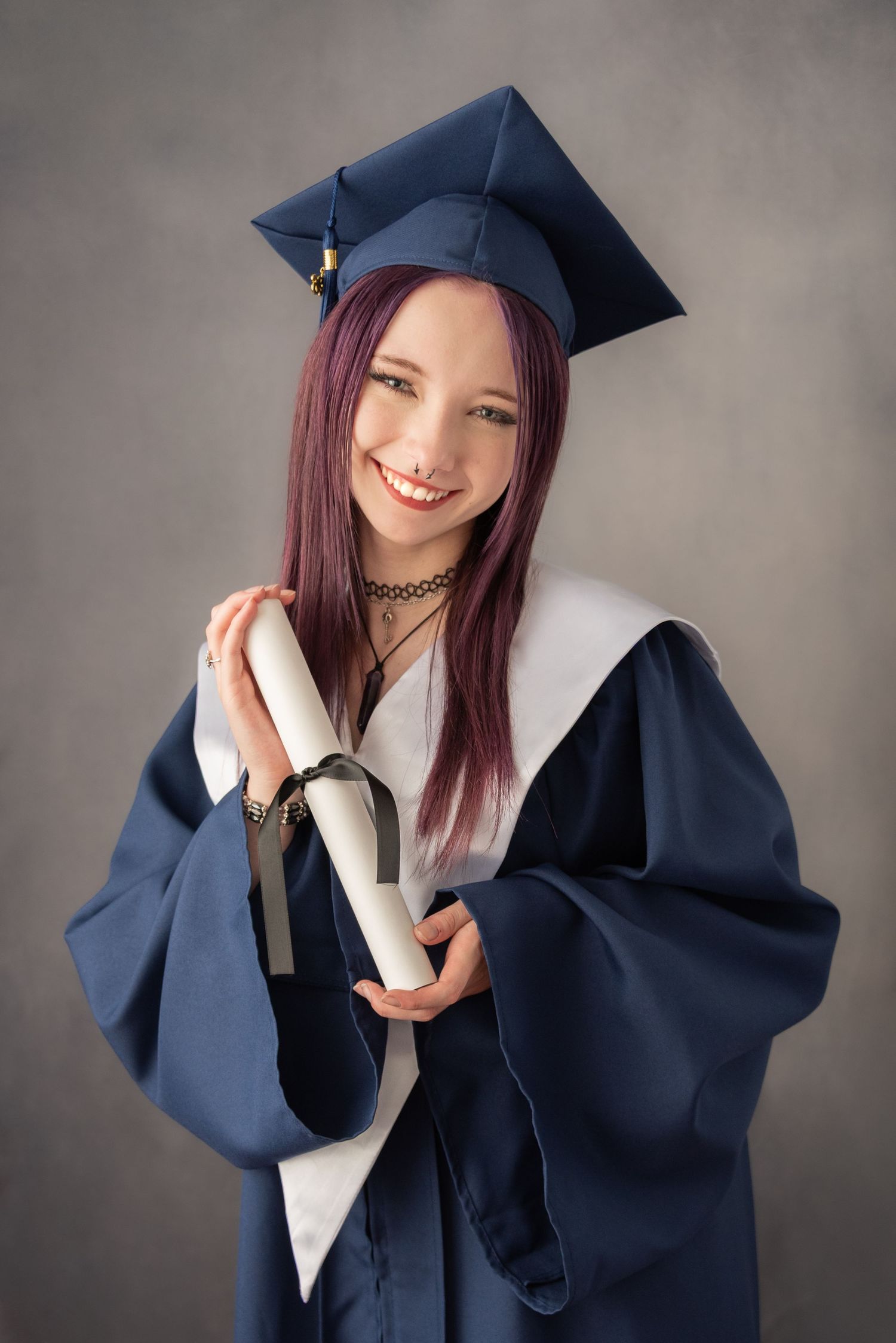 Relaxed graduation and school photo session designed to capture a student’s personality. Salmon Arm studio