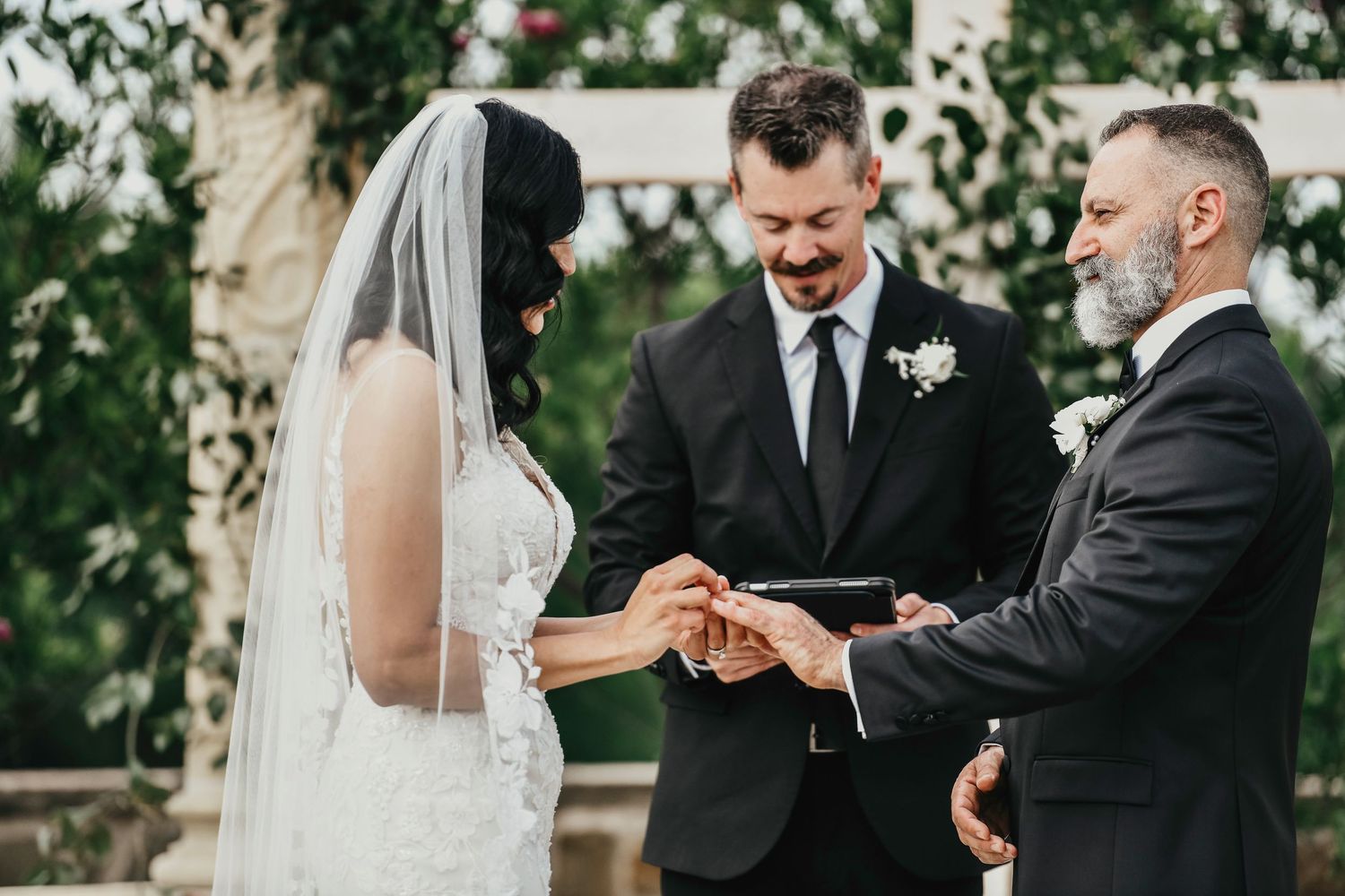 wedding ceremony at D’Vine Grace Vineyard