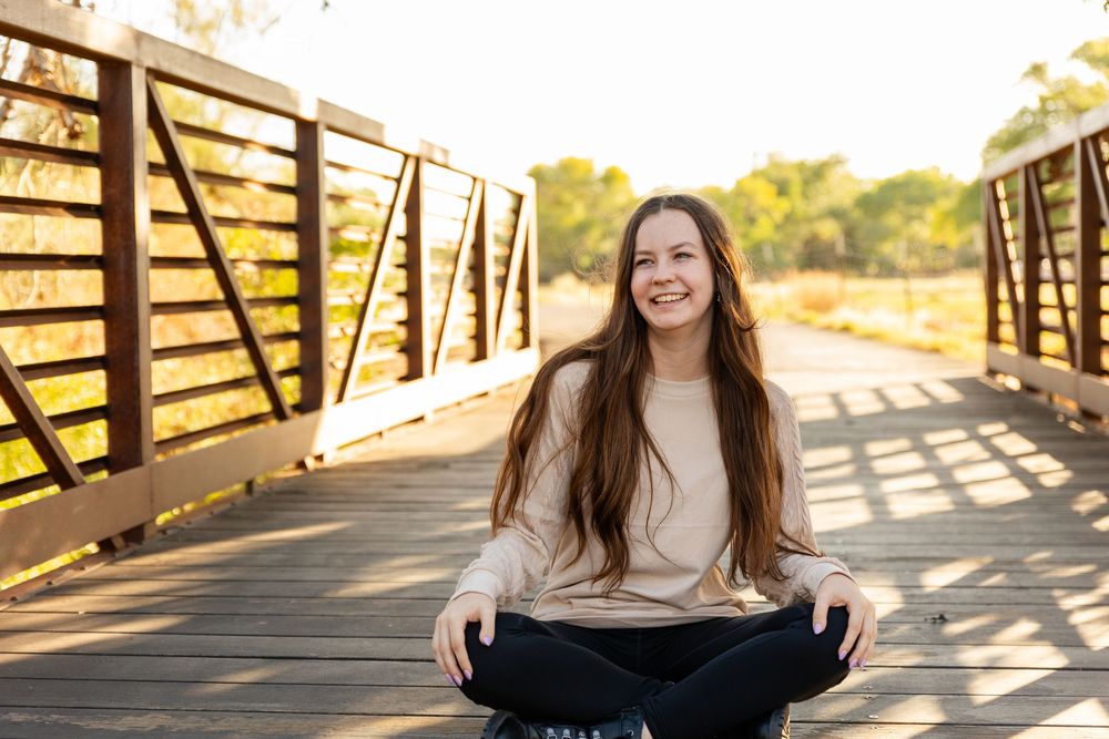 girl on bridge
