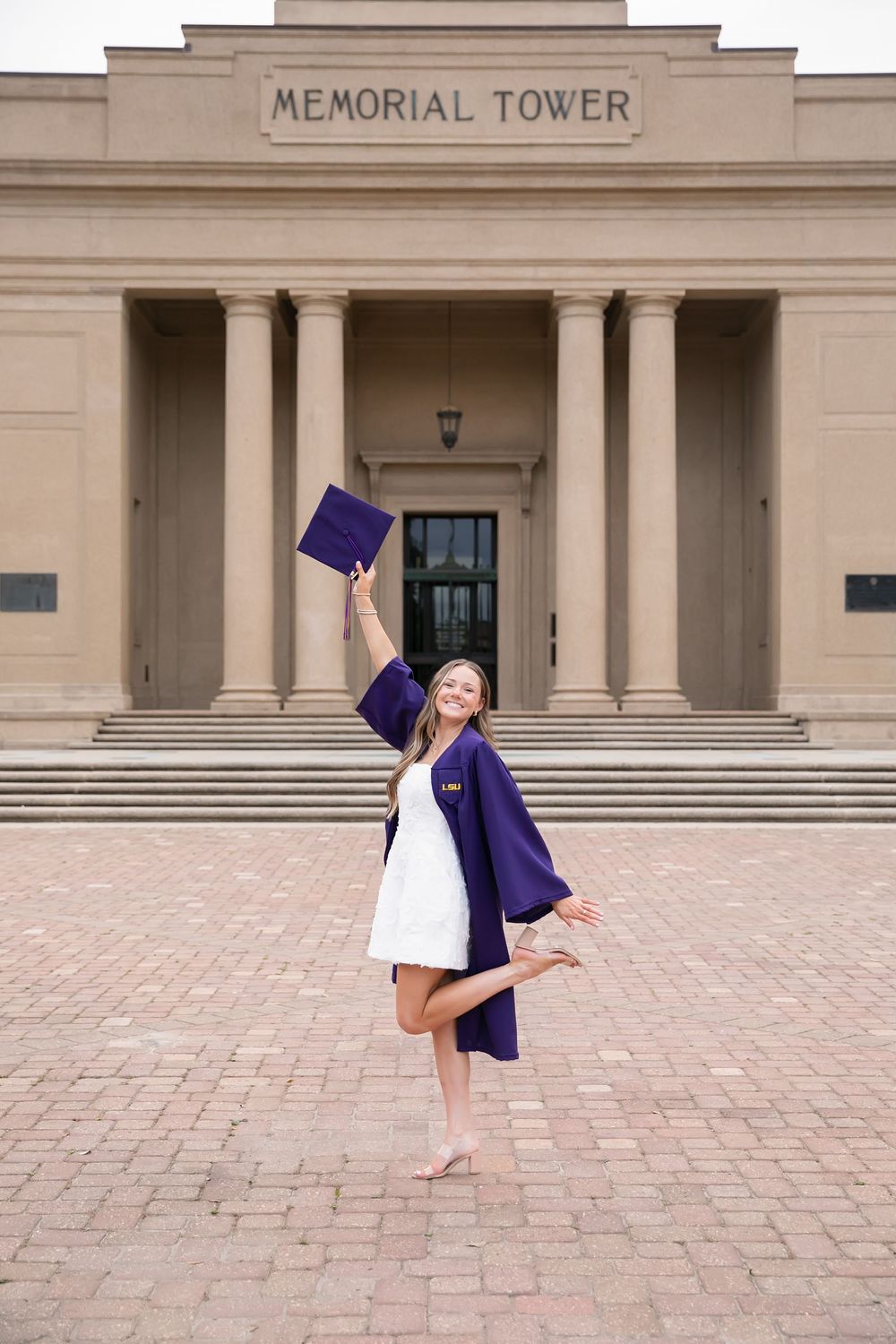 College graduation portraits at LSU in Baton Rouge.
