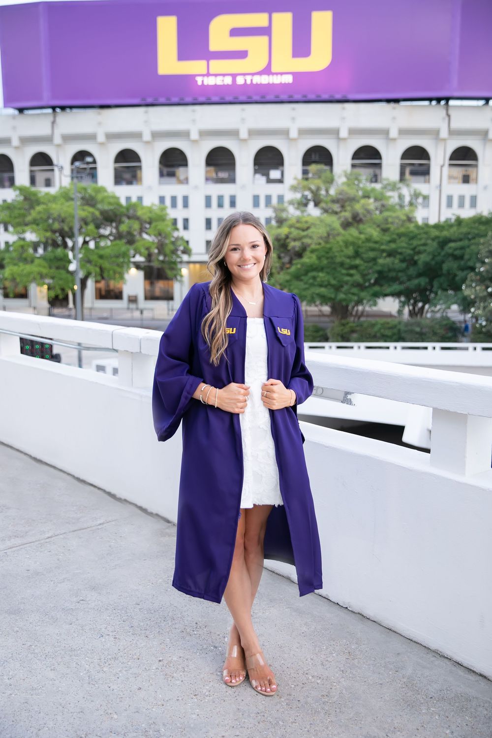 College graduation portraits at LSU in Baton Rouge.