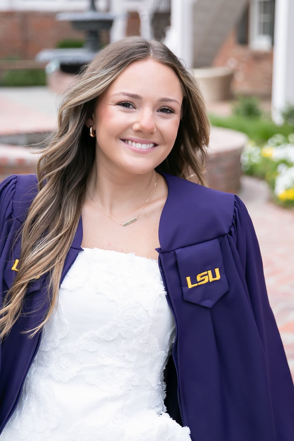 College graduation portraits at LSU in Baton Rouge.