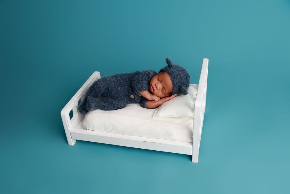 sleeping newborn baby portrait Covington GA newborn photography