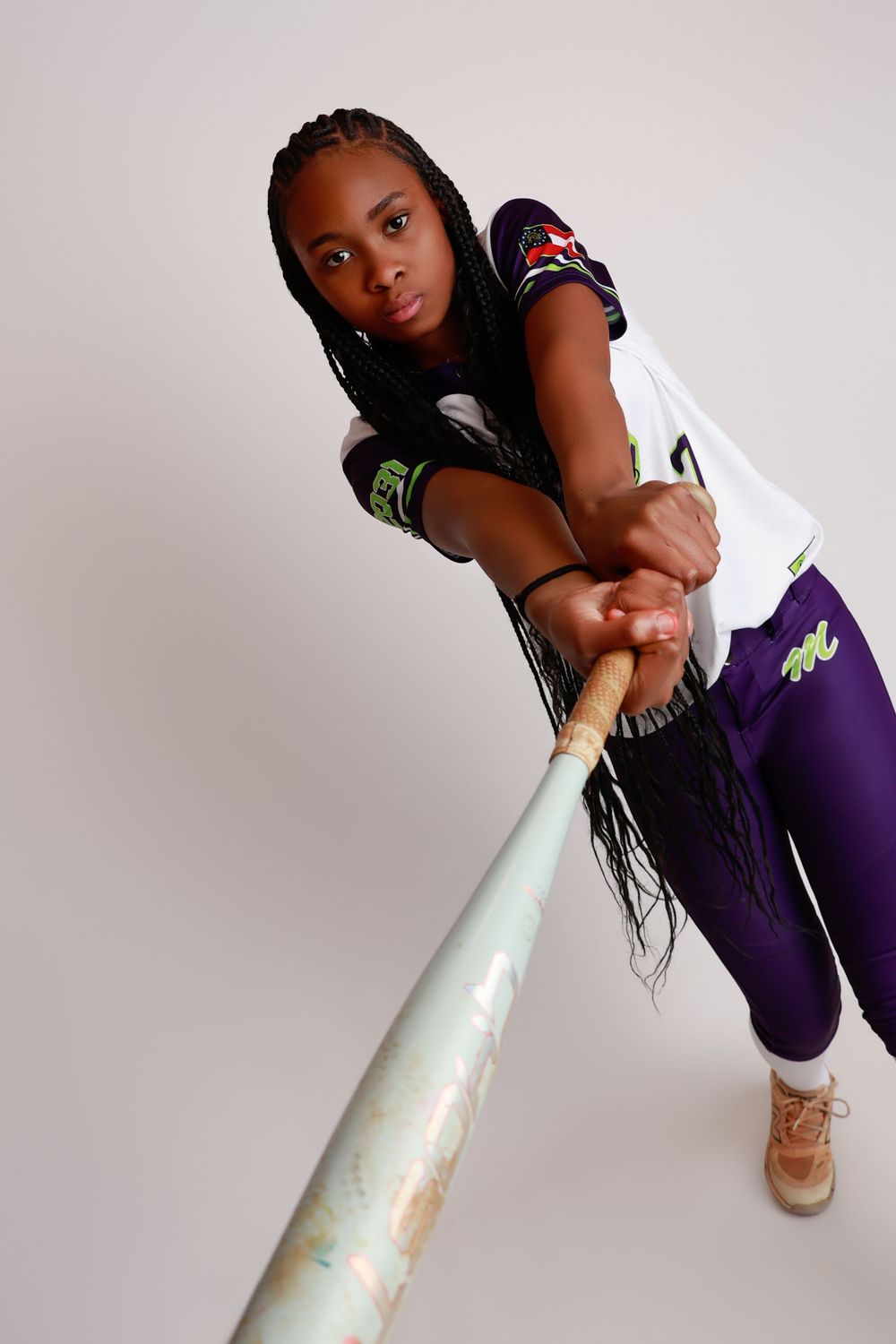 softball team athlete studio portrait Covington GA sports photography