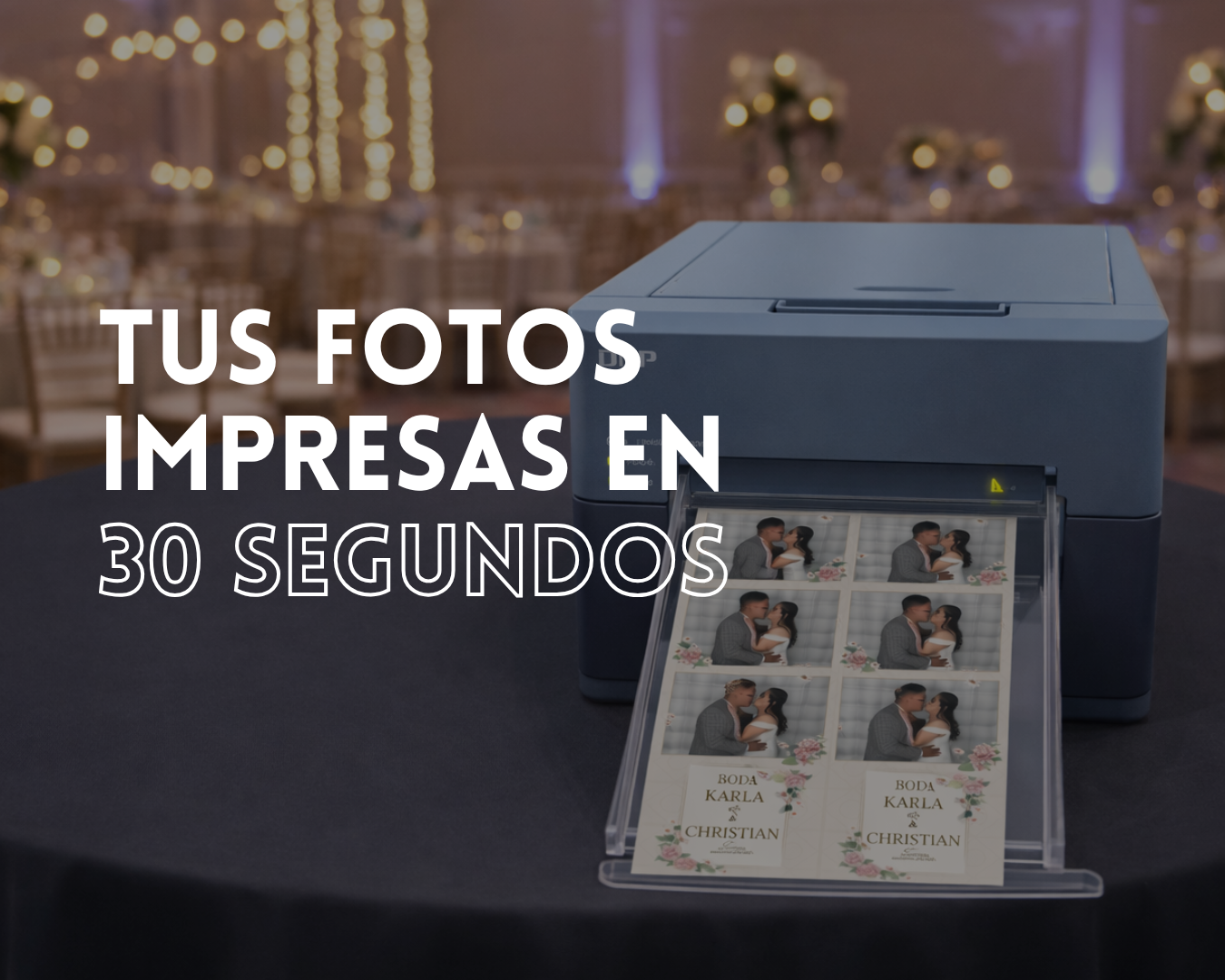 impresión inmediata de fotografías para invitados en eventos en Guatemala