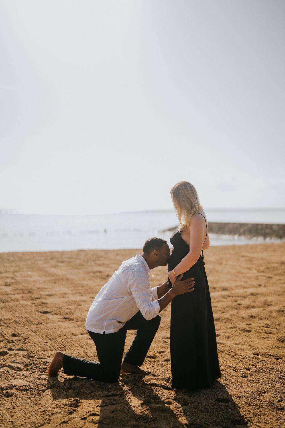 Maternity photoshoot at Conrad Nusa Dua Bali with ocean backdrop.