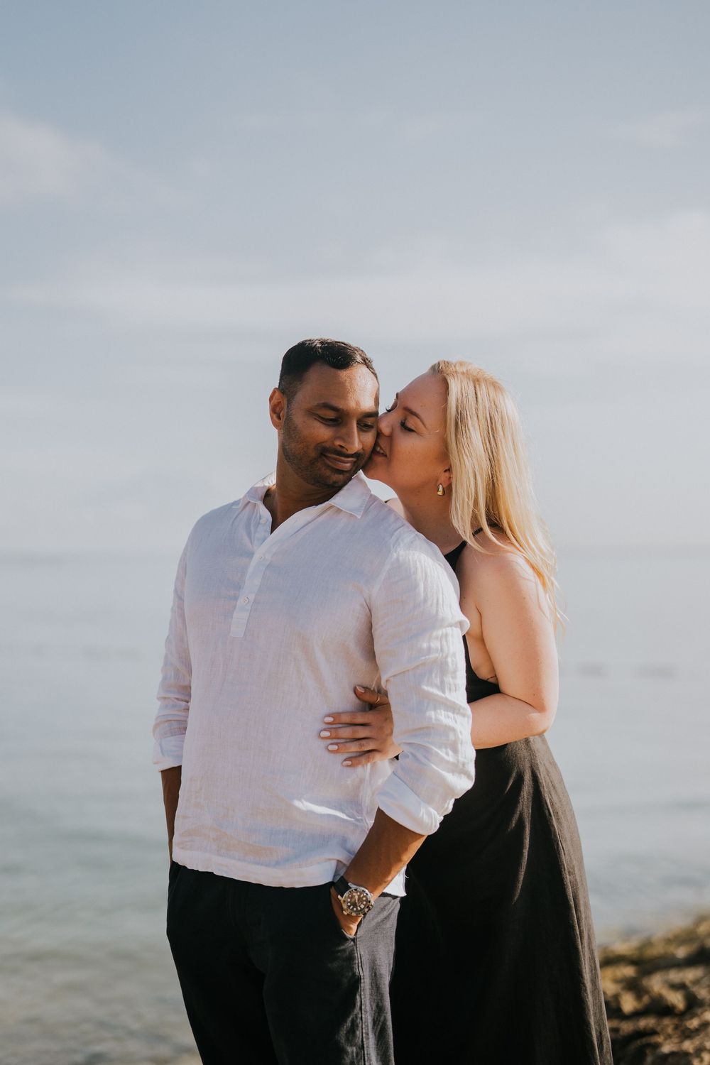 Maternity photoshoot at Conrad Nusa Dua Bali with ocean backdrop.