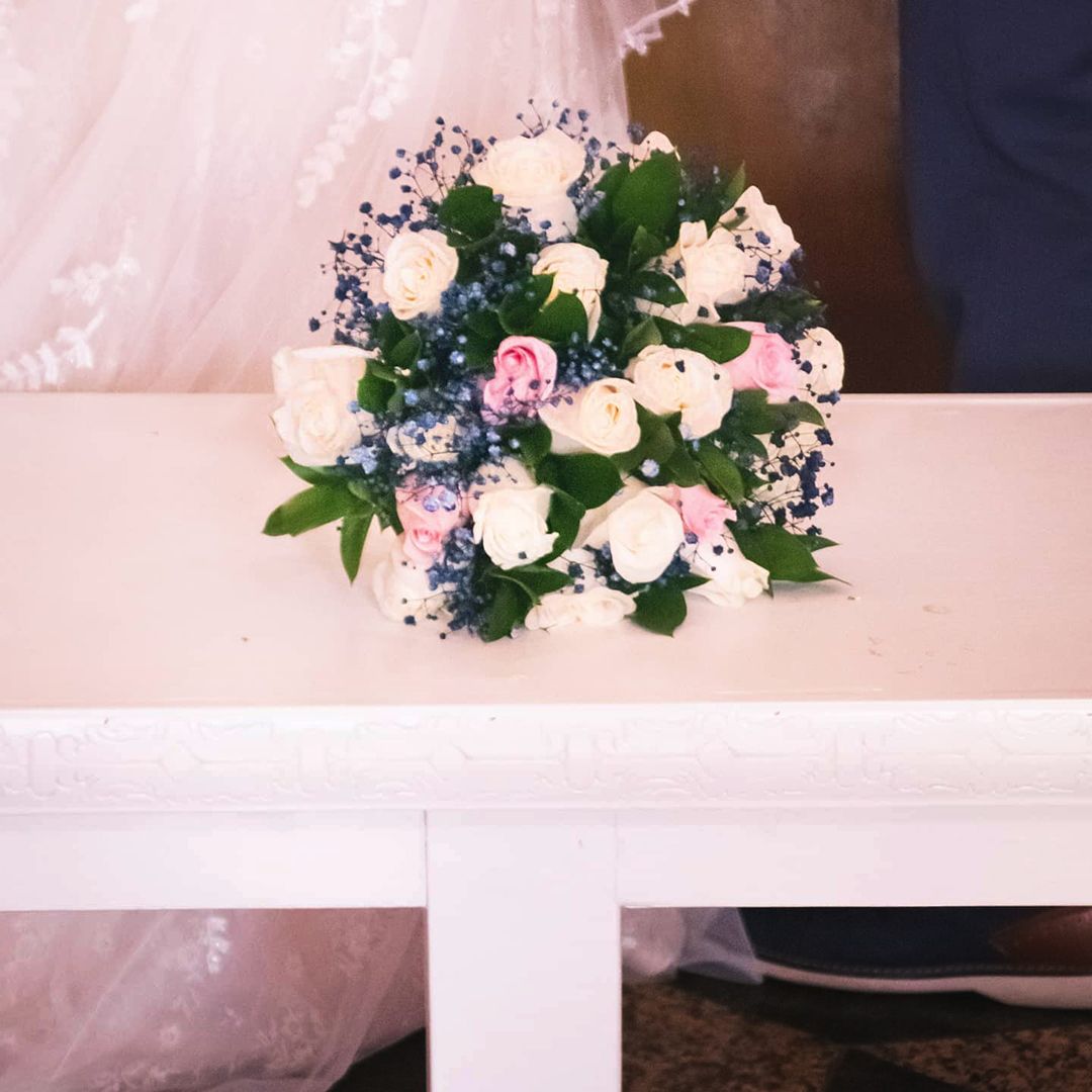 Flowers at a wedding.