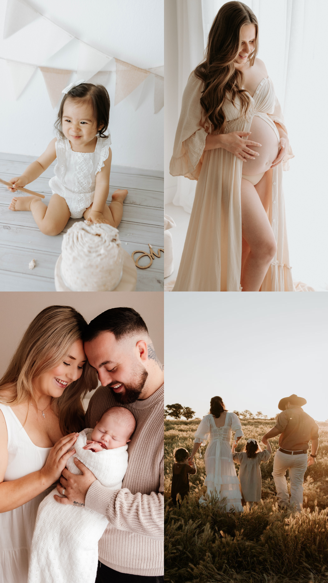 Reach out to book your Blue Mountains family photography session – maternity, newborn, cake smash or outdoor portraits filled with love and