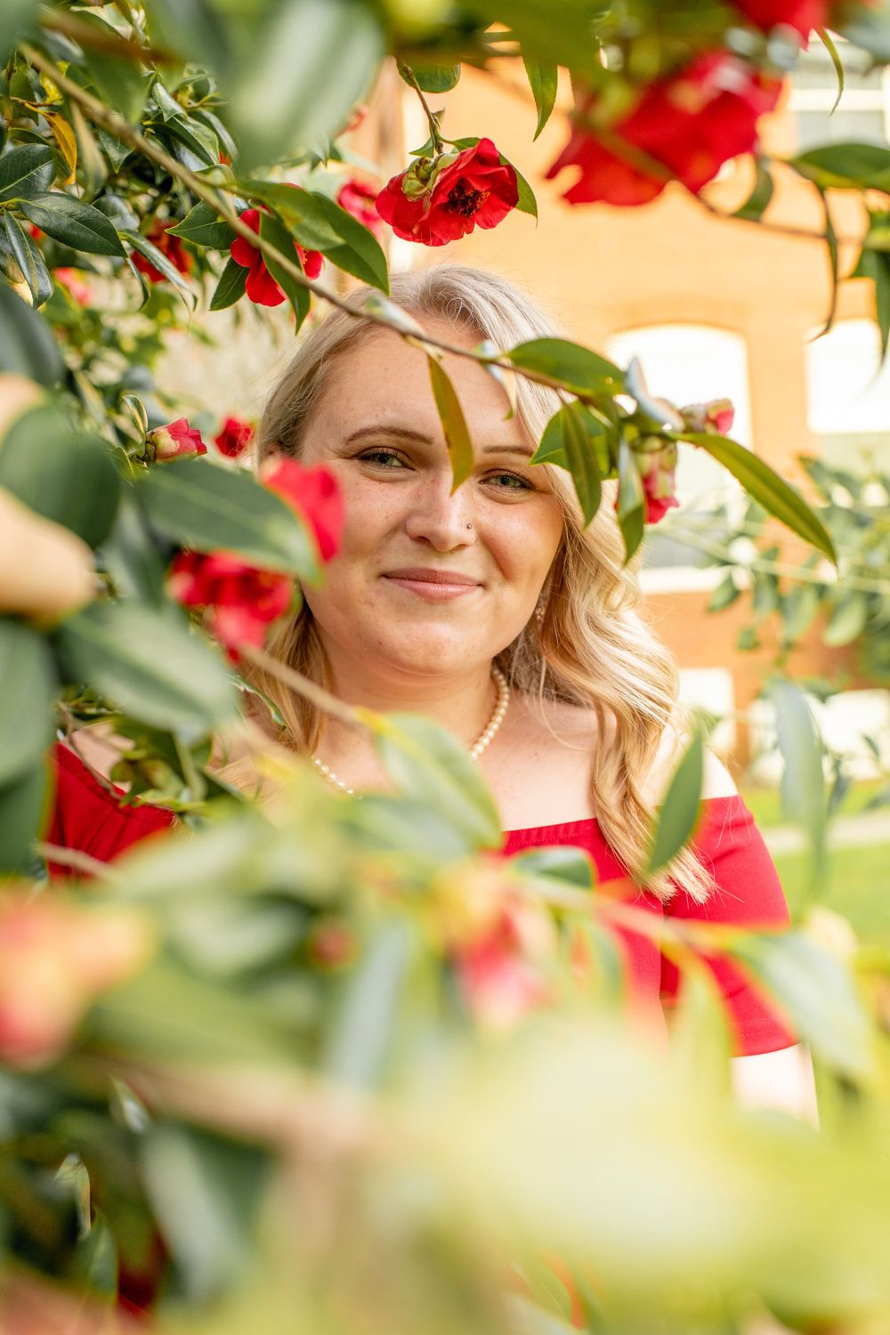 Newberry College senior session during golden hour.
