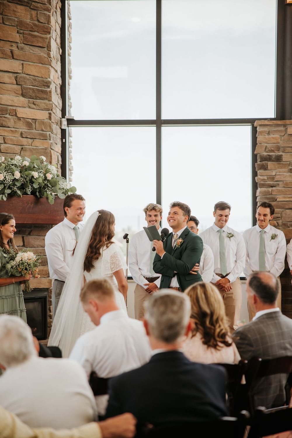 Editorial wedding portrait Utah County bride