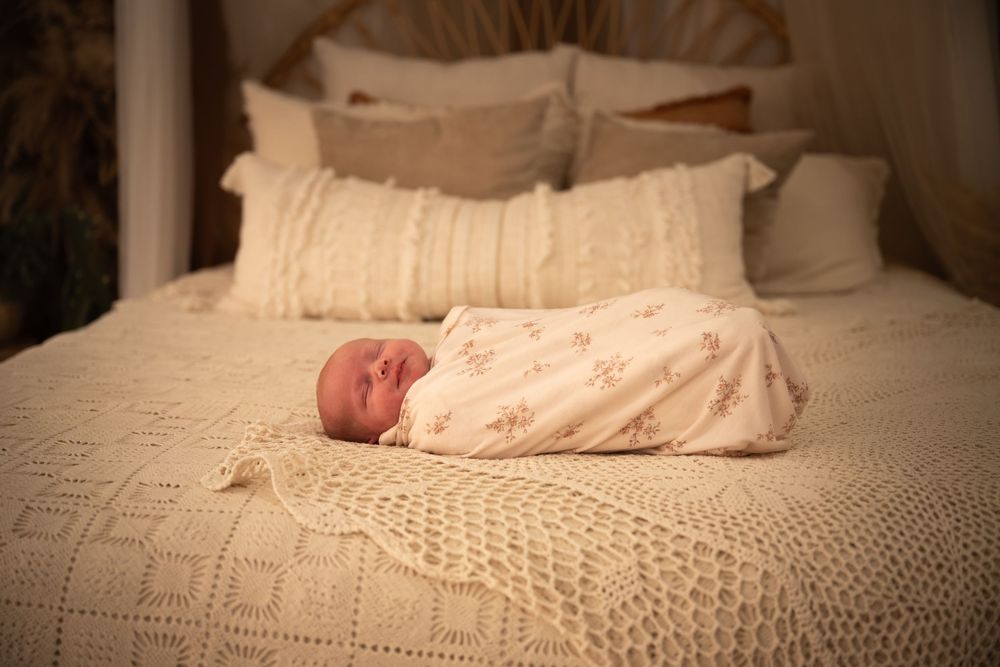 Studio newborn photography session in Dallas–Fort Worth home setting