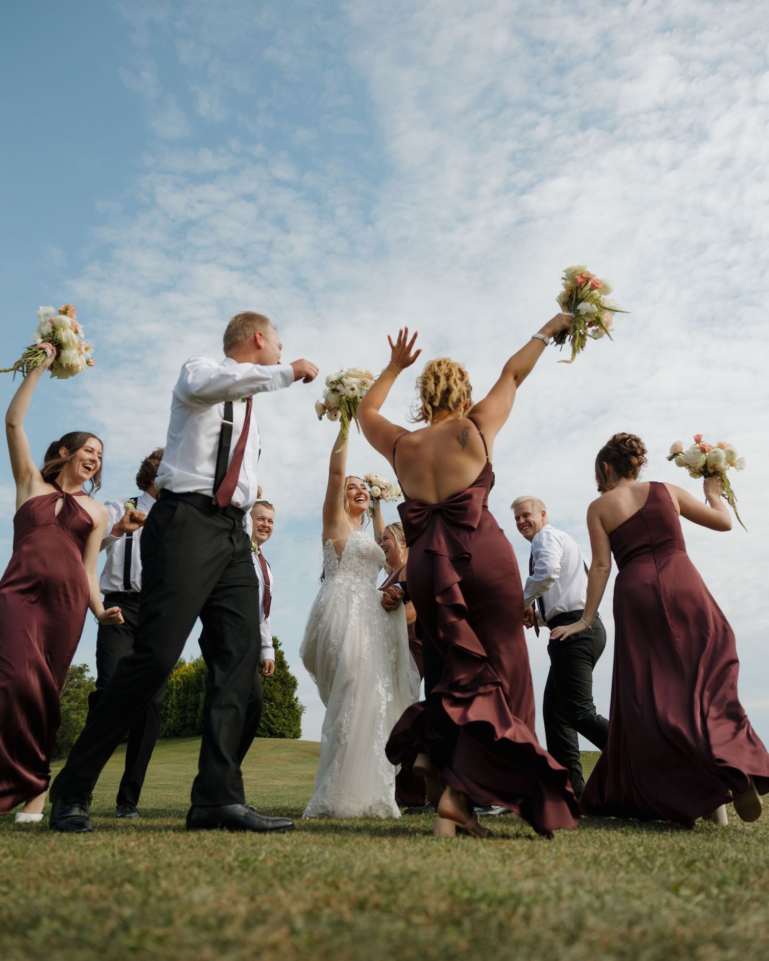 Documentary style wedding photography with editorial portraits in Ontario