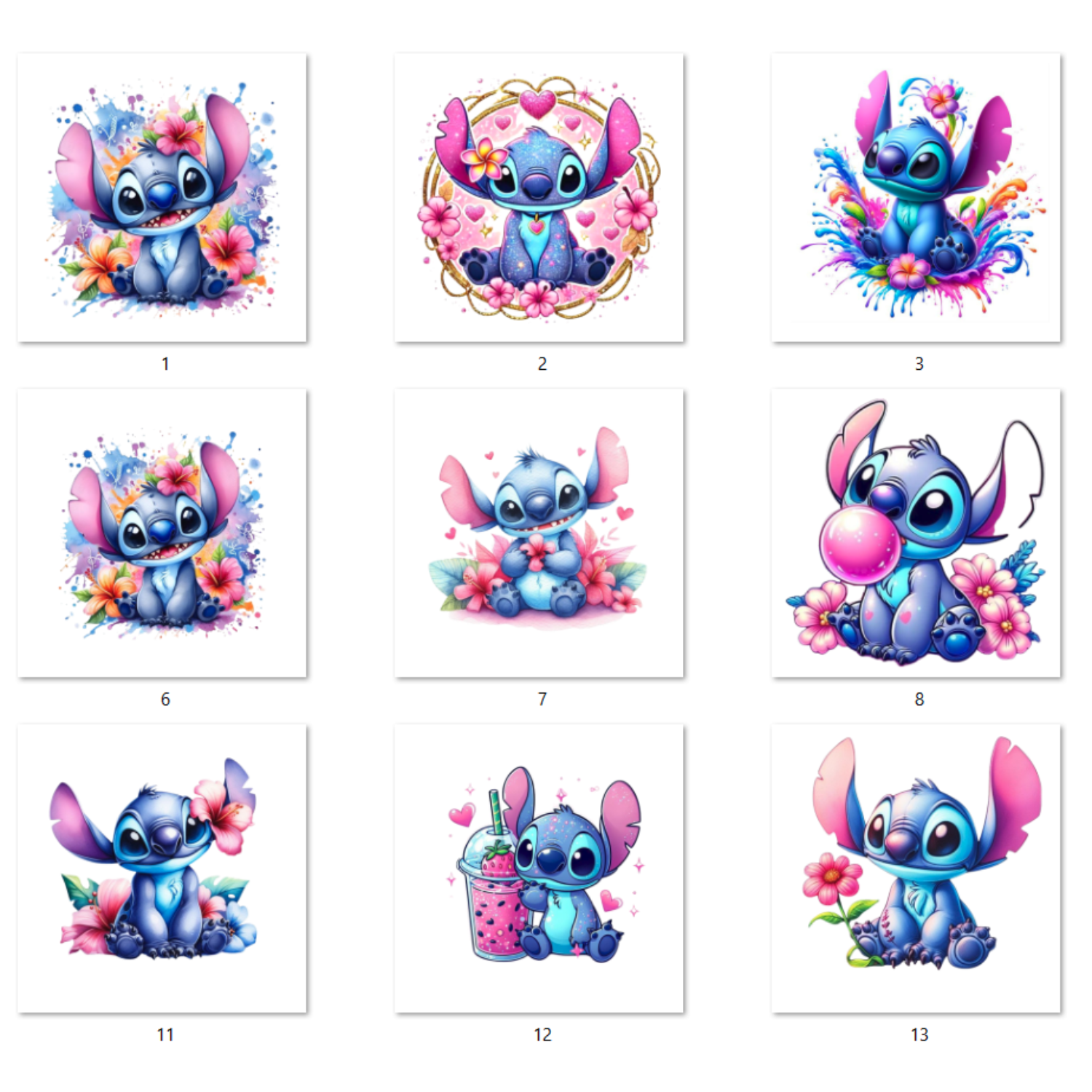 illustrations of cartoon blue alien
