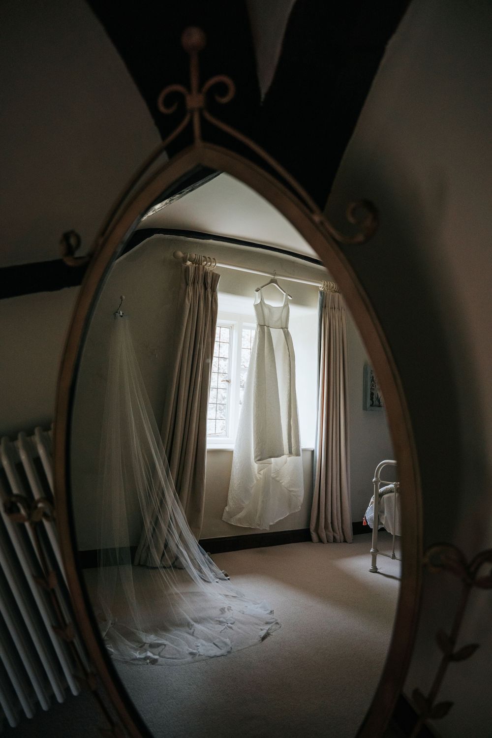 Bridal prep at The Great Barn Devon
