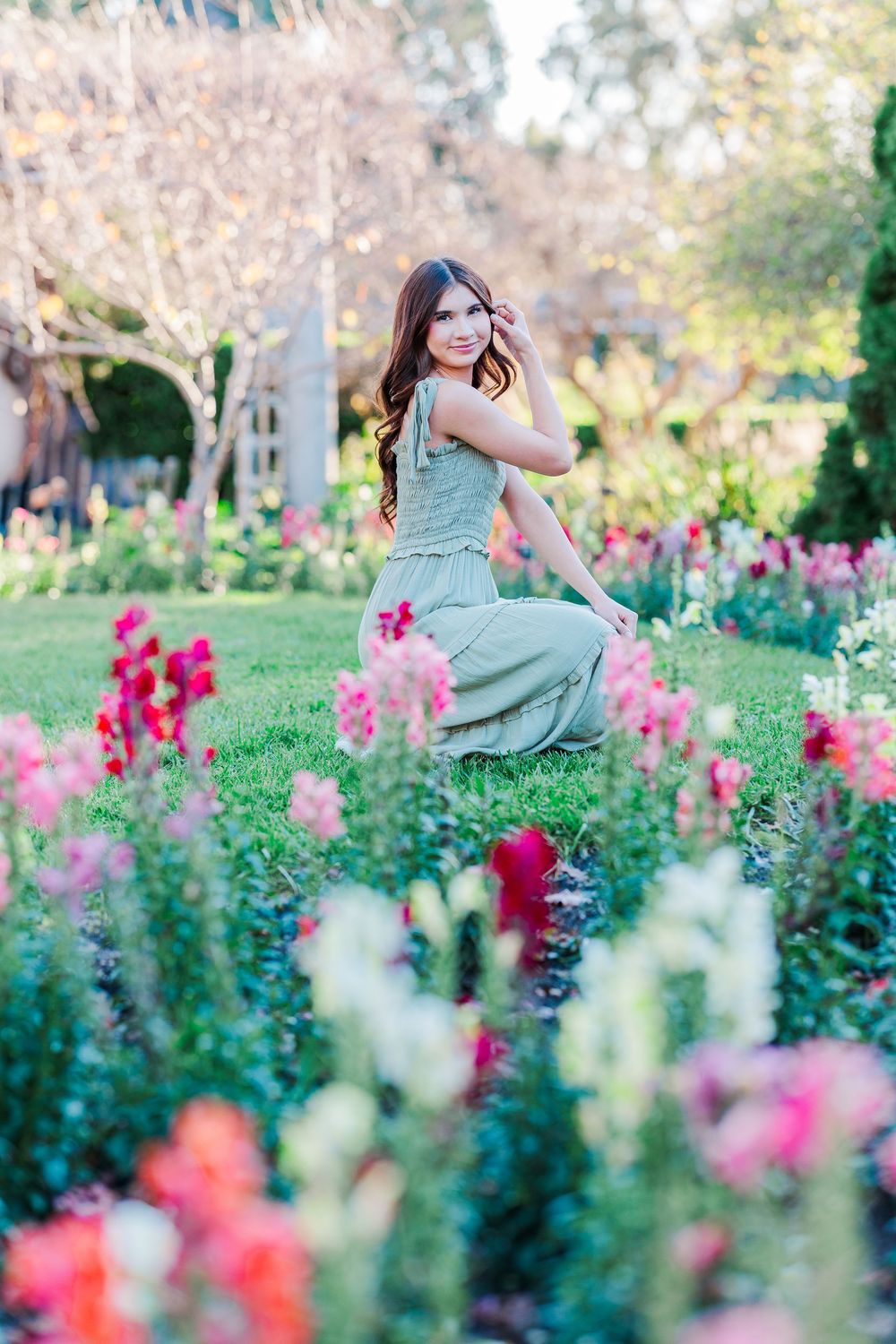 Outdoor senior portraits in Southern California in January