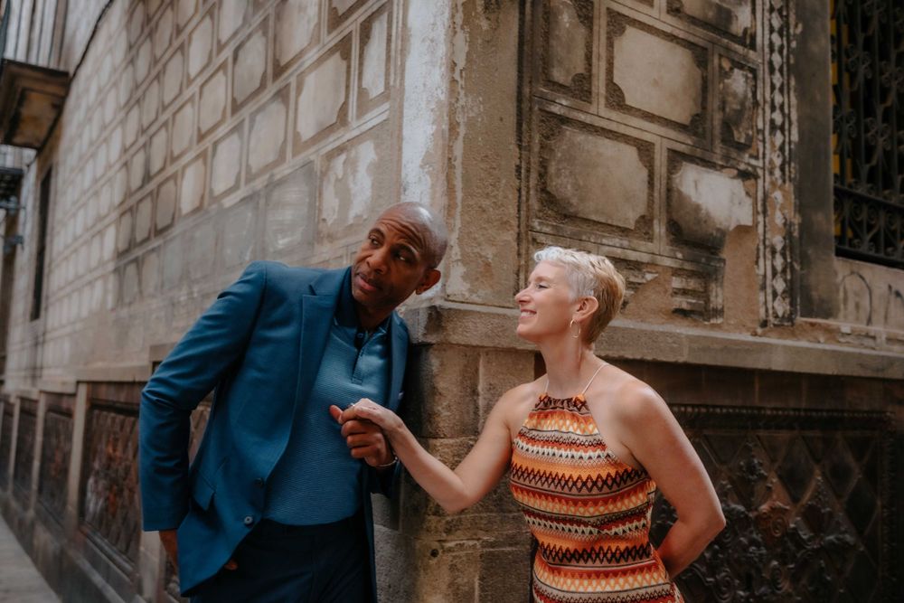 Jan and Sidney celebrating 10 year anniversary with photoshoot in Spain.