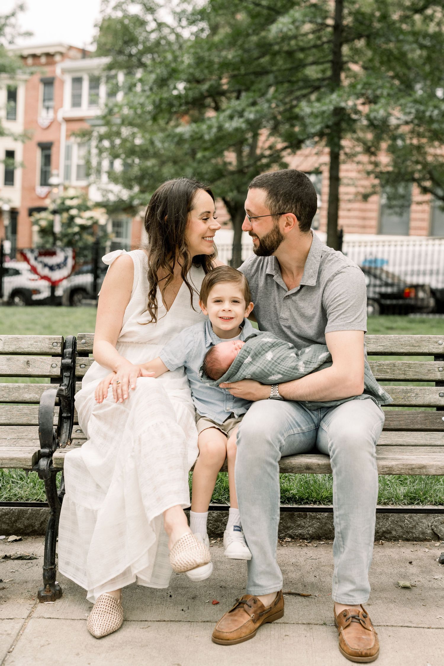 A romantic couple sharing intimate moments in a series of three connected photos showing tender embraces.