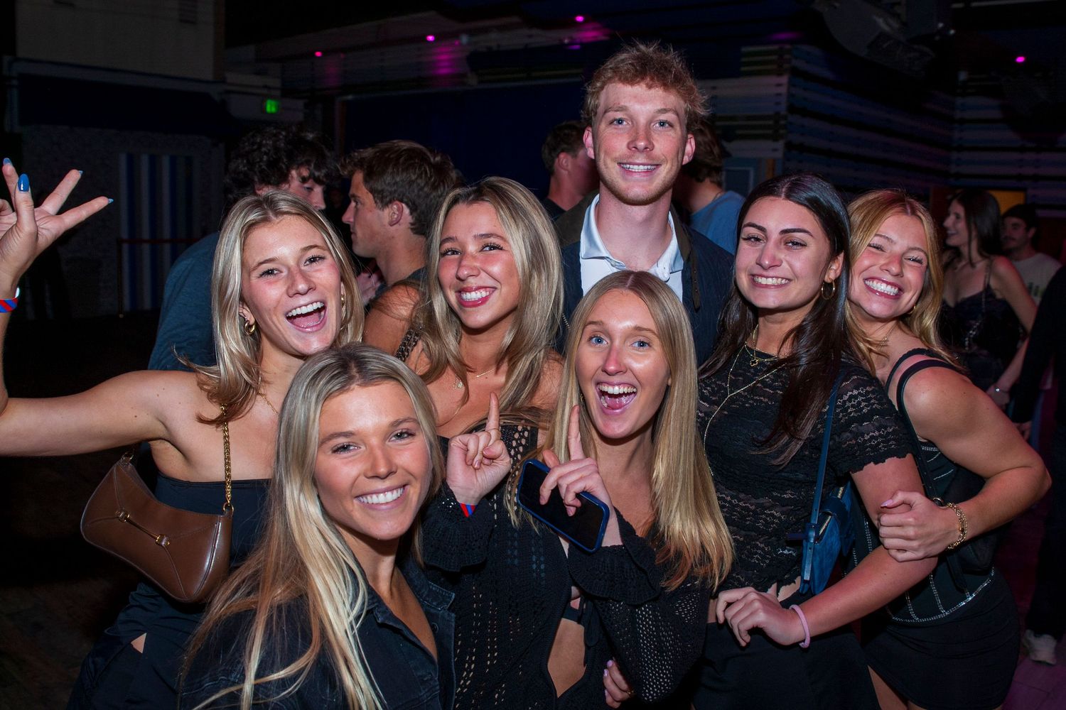 A group of partygoers partying in Los Angeles