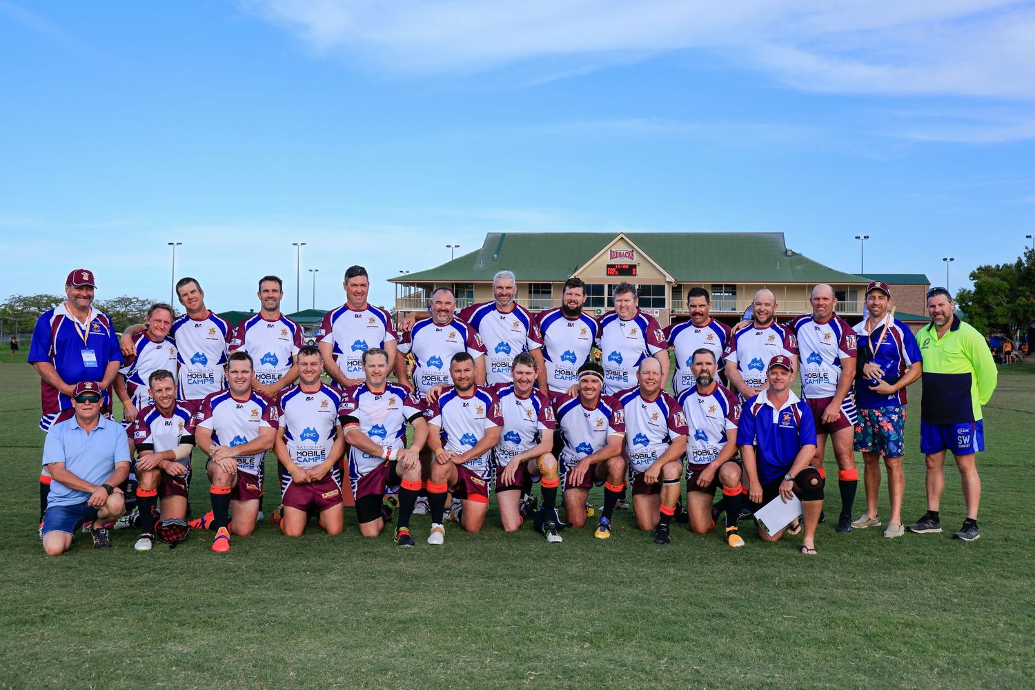 Team photo of Rugby League team taken by Sunshine Coast Sports Photographer, Rachel Wright