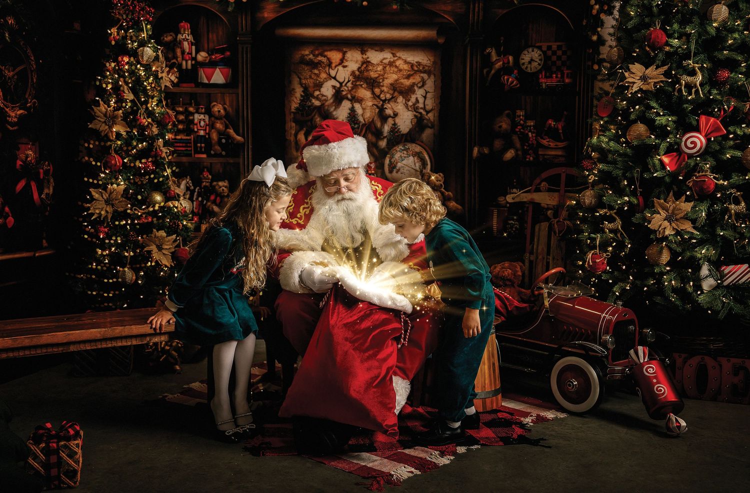 Holiday portrait wall art by Sarah Jane Photography