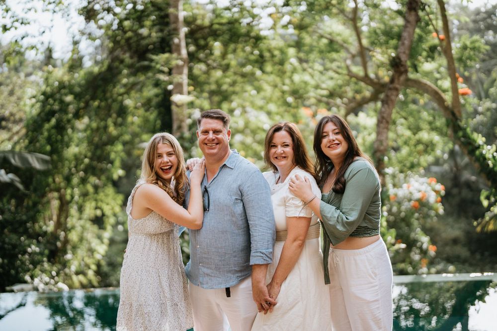 Family photography services at Komaneka Bisma capturing warm and joyful moments.