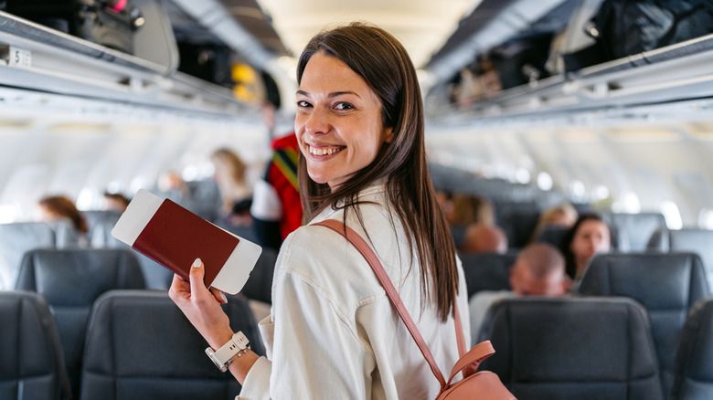 A visitor with passport