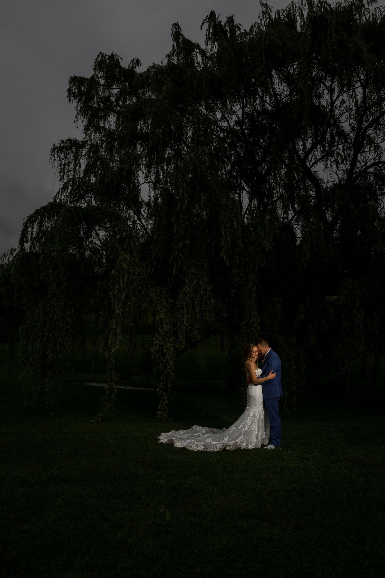 a night wedding photo taken by Edward Jacob Photography at gillbrook farms near state college pa