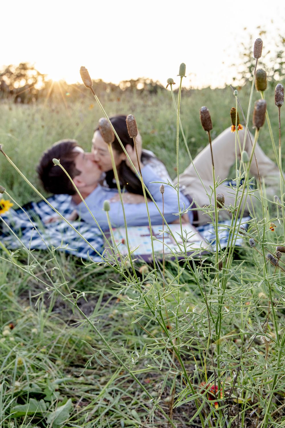 San Antonio engagement photographer capturing playful and romantic posing