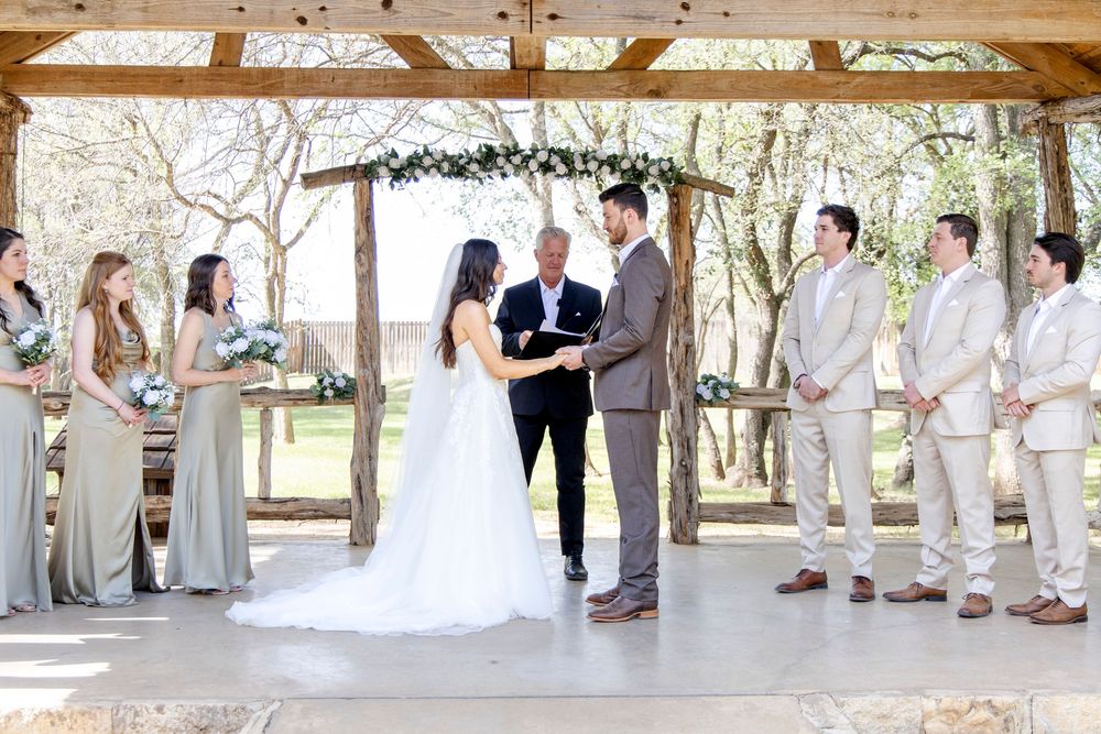 Dripping Springs rustic chic wedding details with western-inspired decor