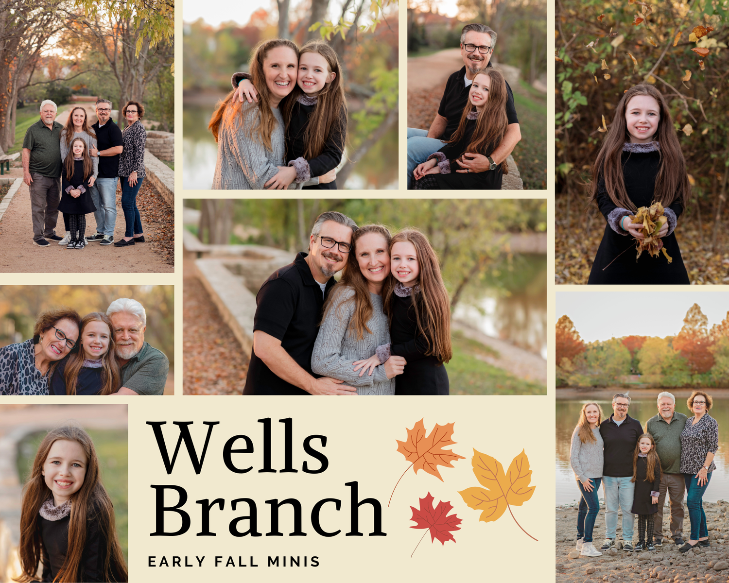 Well branch Texas Fall Mini-Session mini session mini photo session cedar park Austin Texas