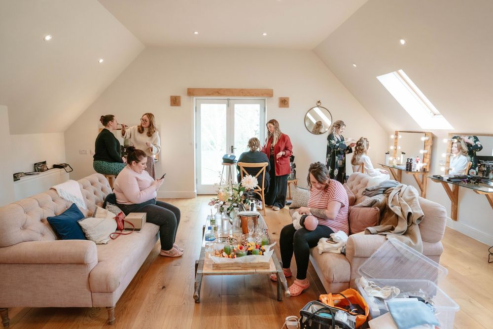 Hyde House Wedding Photographer Cotswolds Zara Davis Photography Gloucestershire Cheltenham inside bridal suite