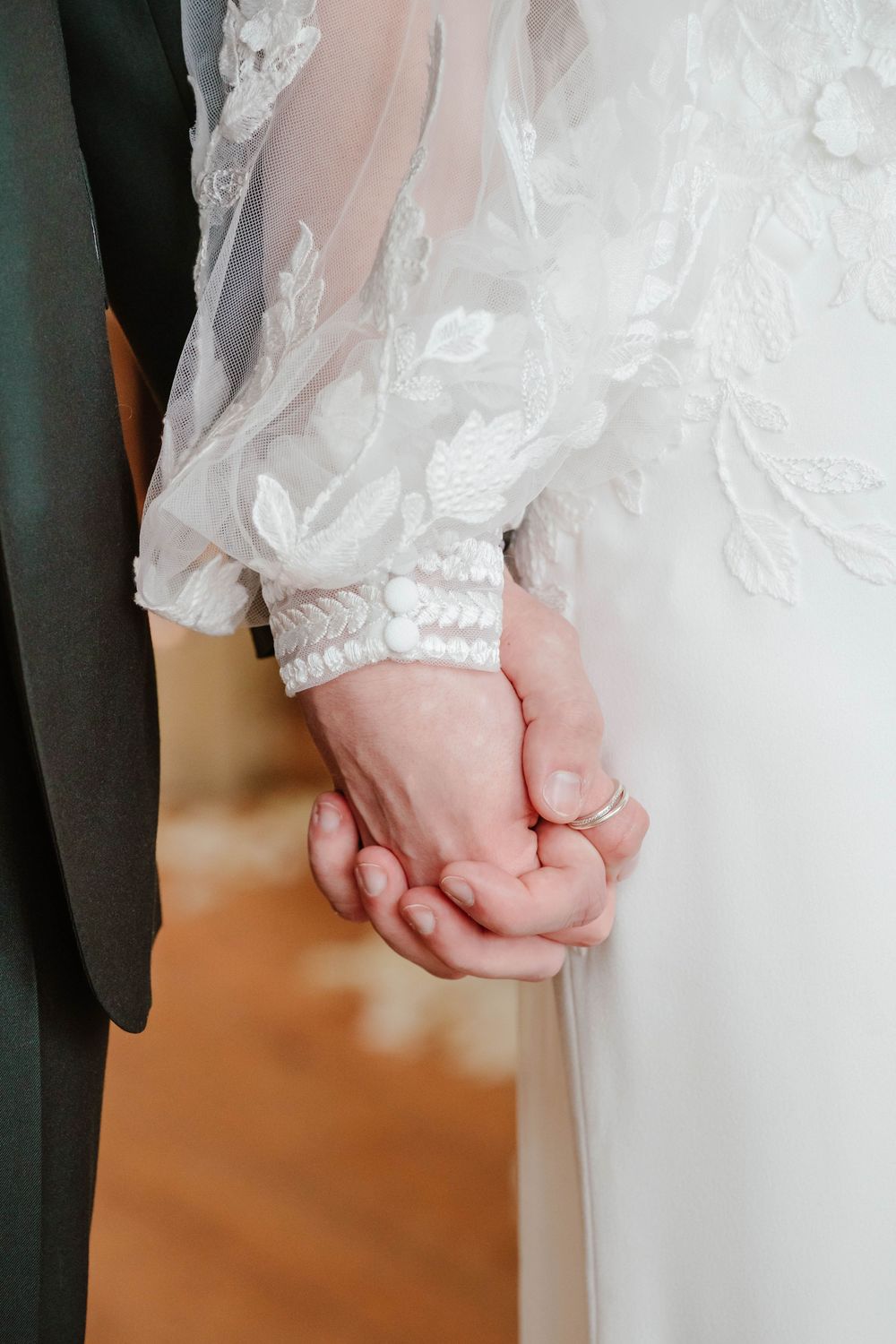 Hyde House Wedding Photographer Cotswolds Zara Davis Photography Gloucestershire Cheltenham close up of holding hands