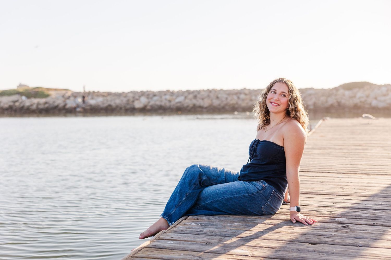 Ventura County senior portrait session at Marina Park Beach in Ventura with a photographer specializing in high school seniors.