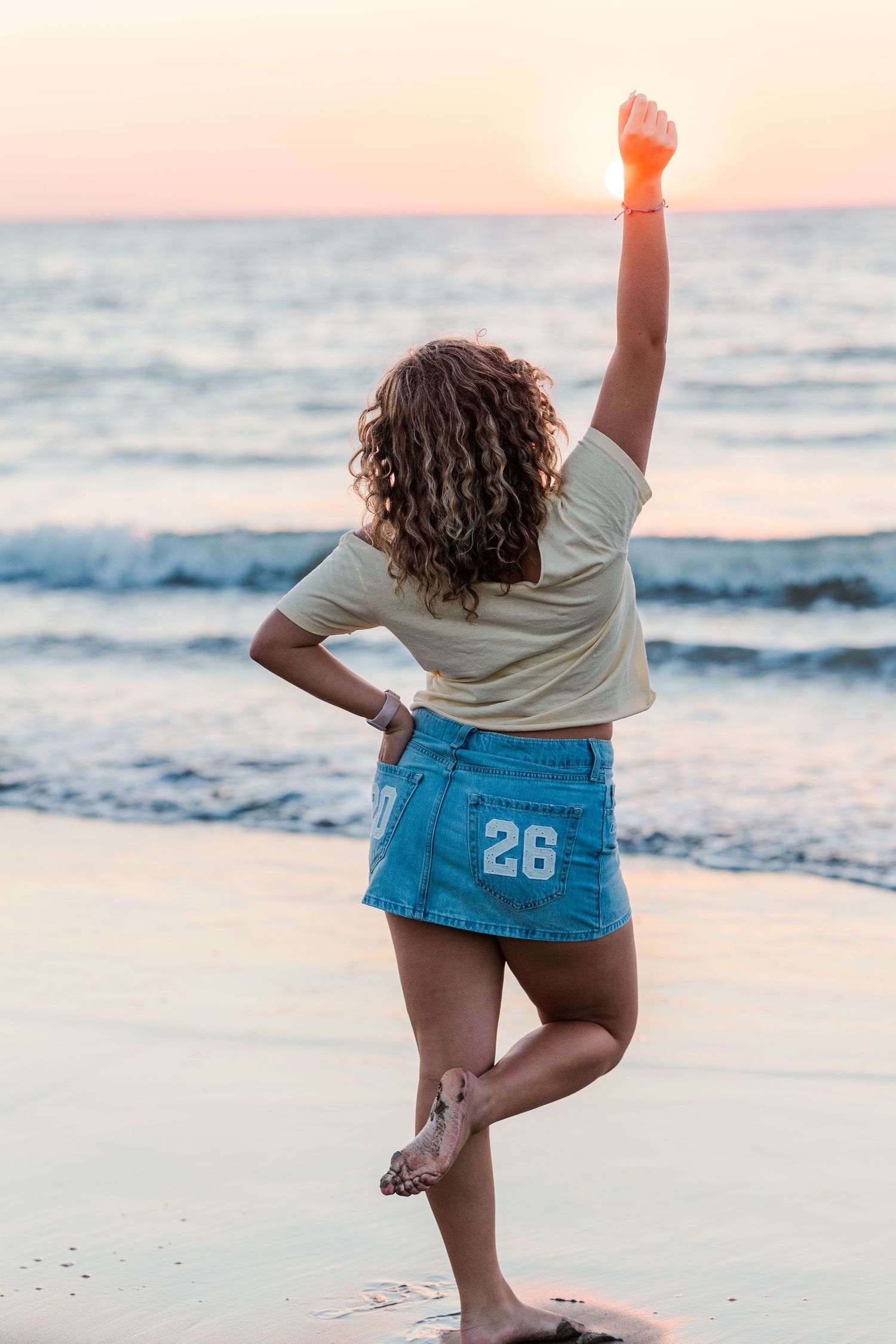 Ventura County senior portrait session at Marina Park Beach in Ventura with a photographer specializing in high school seniors.