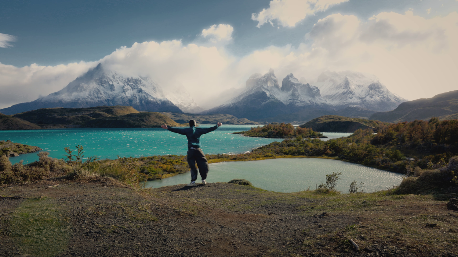 Self Portrait in Torres del Paine Patagonia, Chile